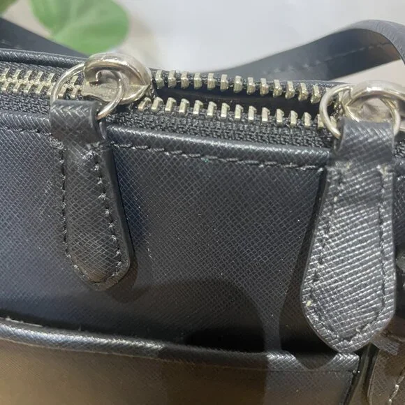 Coach Peyton Leather Black Cora Domed Satchel Model F25671. - Picture 8 of 16